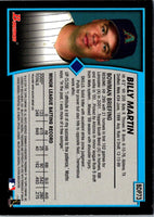 2001 Bowman Draft Picks & Prospects Billy Martin #BDP73 Rookie