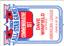 1984 Topps Dave Winfield