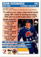 1995 Topps New to the Game Adam Deadmarsh #6NG