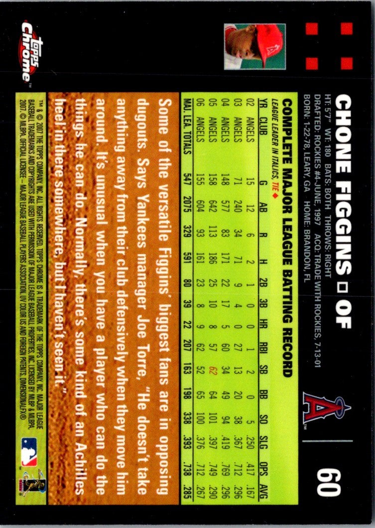 2007 Topps Chrome Chone Figgins