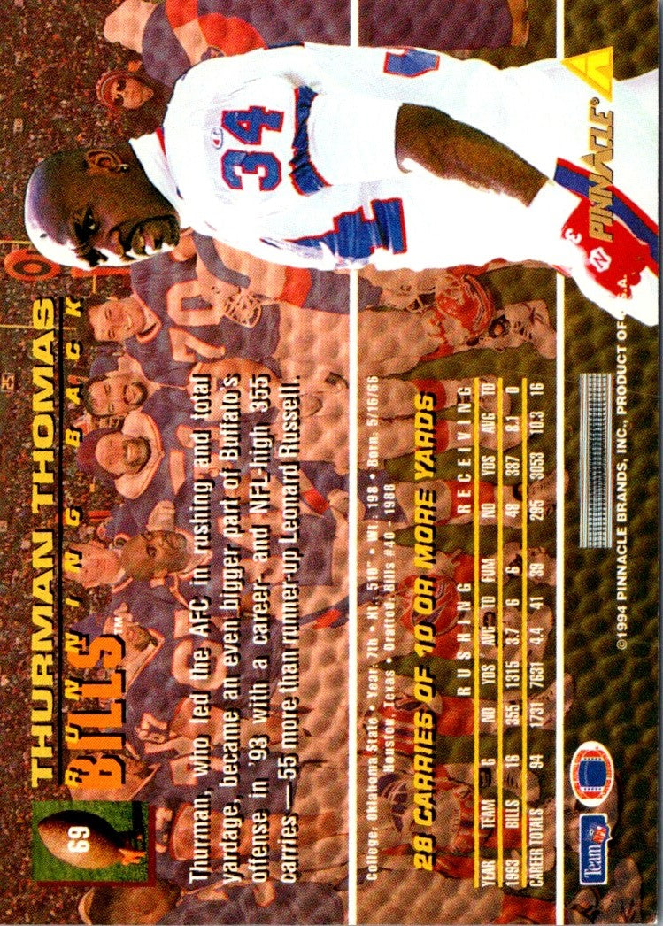 1994 Pinnacle Thurman Thomas