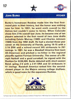 1992 Upper Deck Minors John Burke #17
