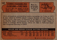 1972 Topps Chris Chambliss #142 Rookie VG-EX