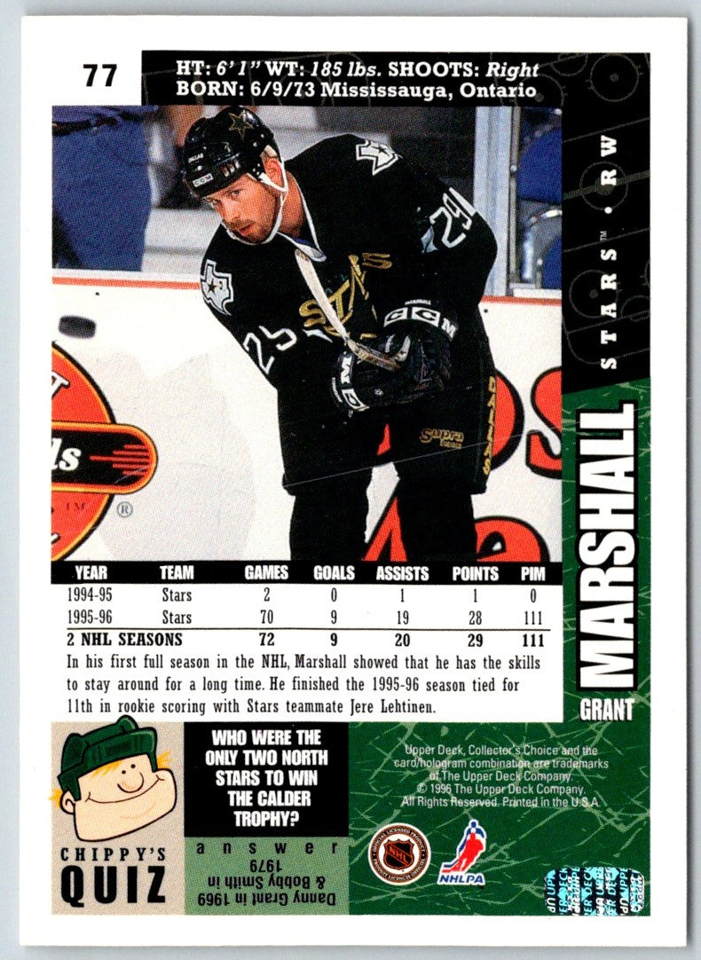 1996 Collector's Choice Grant Marshall