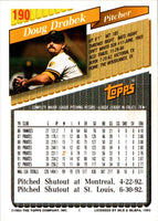 1993 Topps Doug Drabek #190