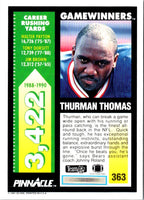 1991 Pinnacle Thurman Thomas #363