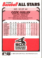 1989 Fleer Baseball All-Stars Ozzie Guillen #18