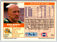1989 NFL Proset Mark Murphy #134