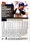2000 Topps Ricky Gutierrez