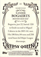 2016 Topps Gypsy Queen Xander Bogaerts #65