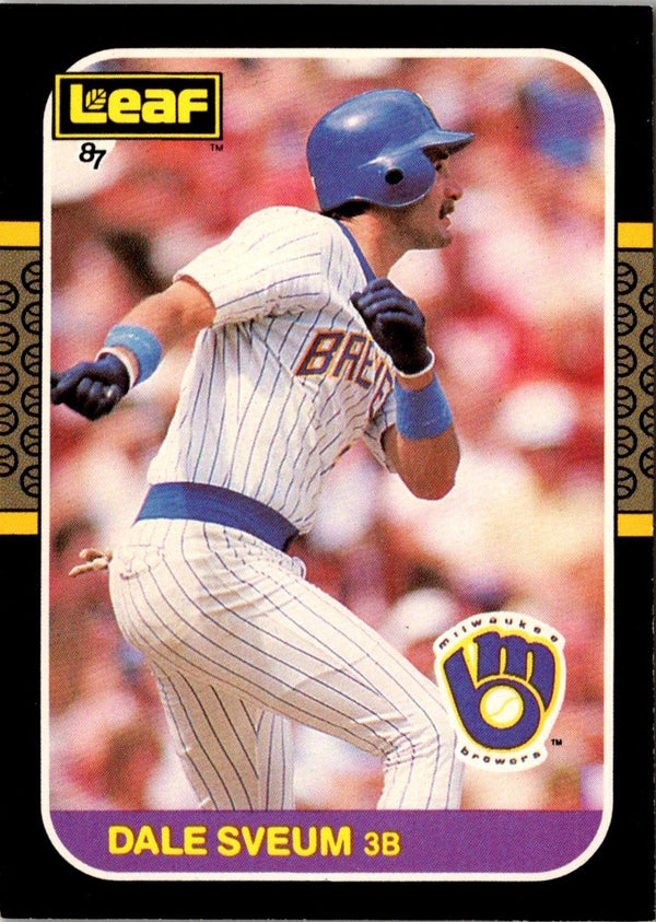 1987 Leaf Dale Sveum #156 Rookie