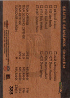 2001 Fleer Tradition Seattle Seahawks Team Leaders #385