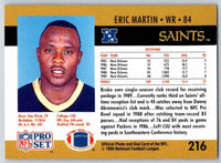 1990 Pro Set Eric Martin #216