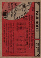 1980 Topps Paul Hofer #178 Rookie