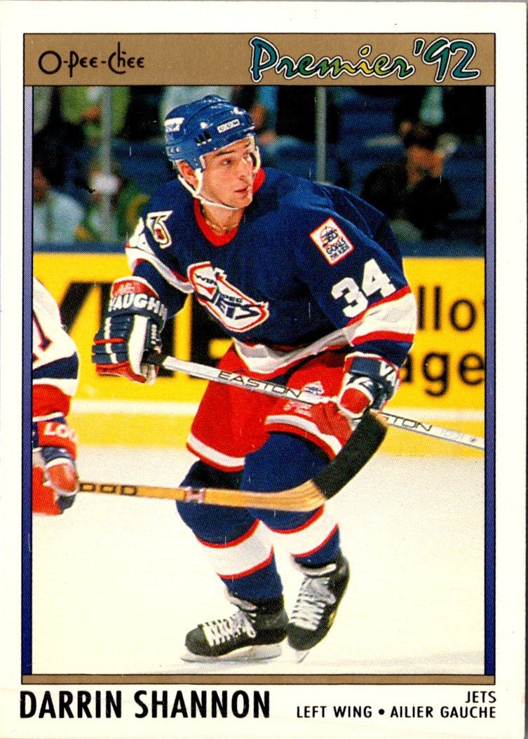 1991 O-Pee-Chee Premier Darrin Shannon