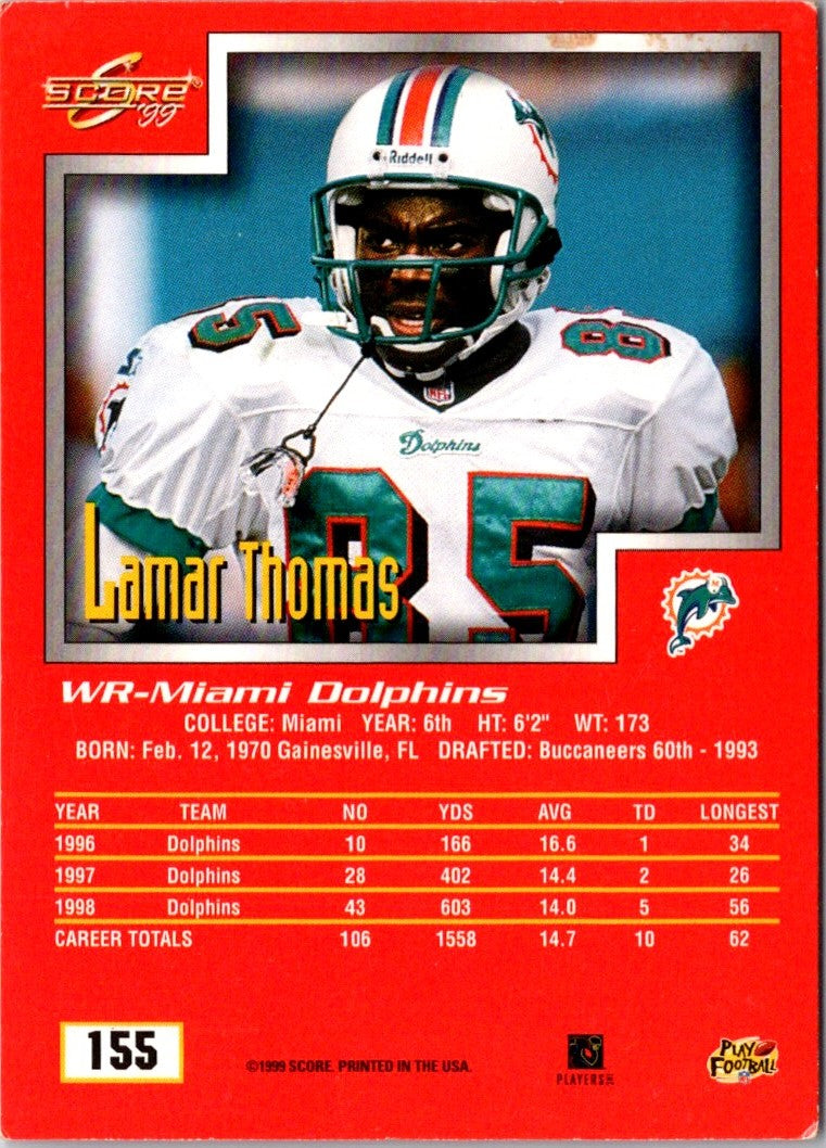 1999 Score Lamar Thomas