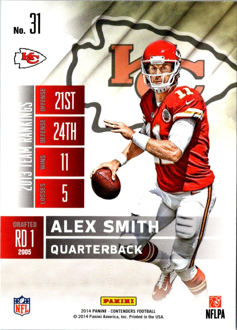 2014 Panini Contenders Alex Smith