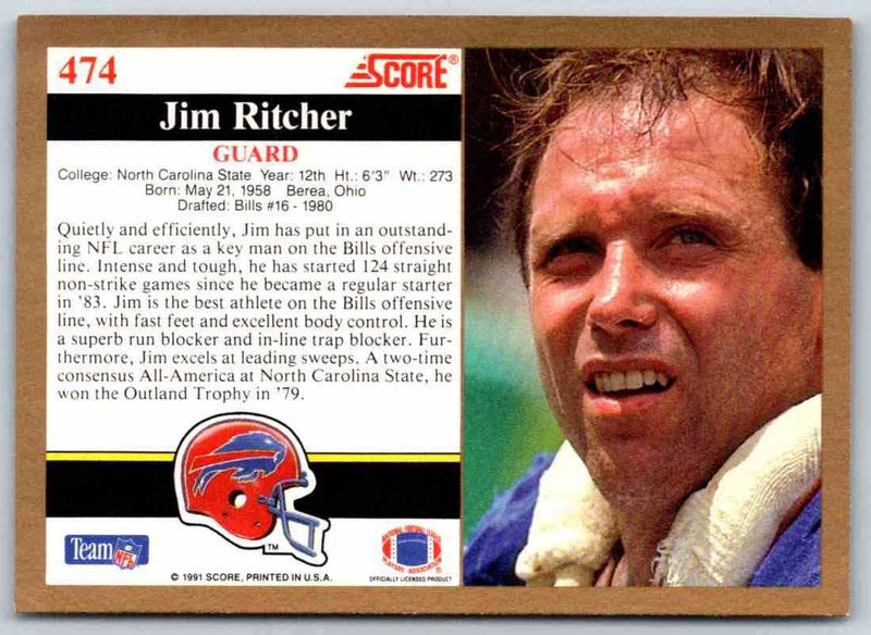 1991 Score Jim Ritcher