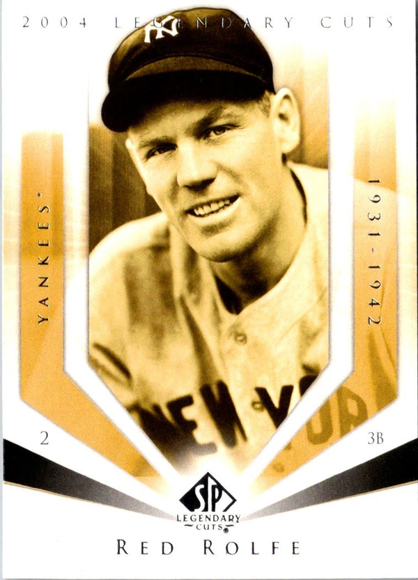 2004 SP Legendary Cuts Red Rolfe #92