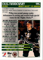 1995 Topps New to the Game Oleg Tverdovsky #4NG