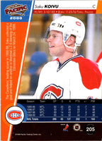 1999 Pacific Emerald Green Saku Koivu #205 /199