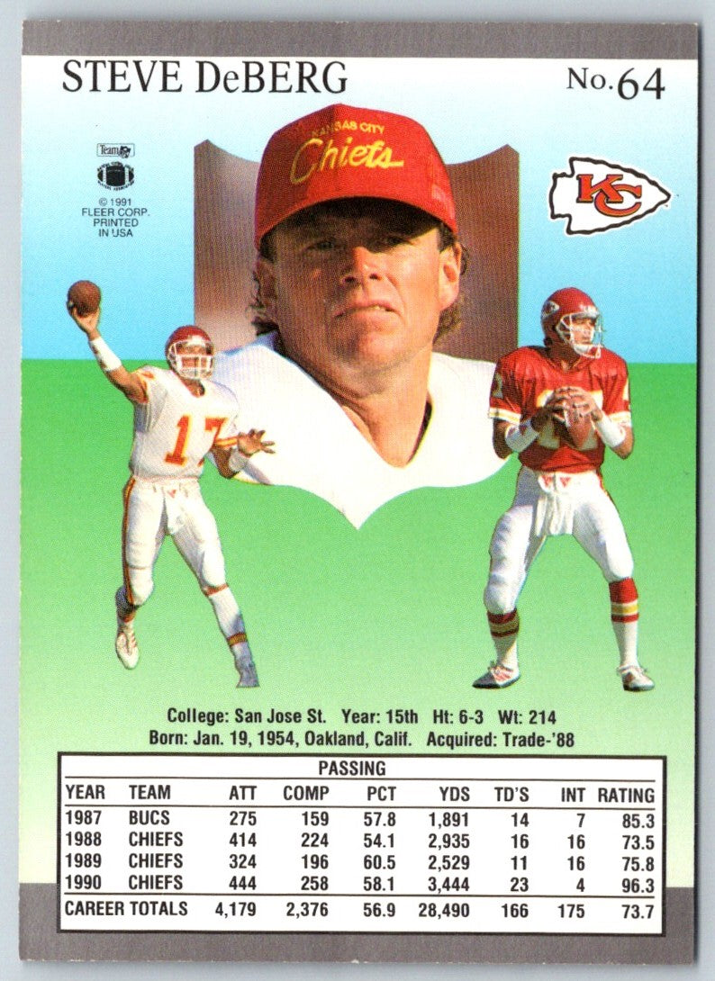 1991 Ultra Steve DeBerg