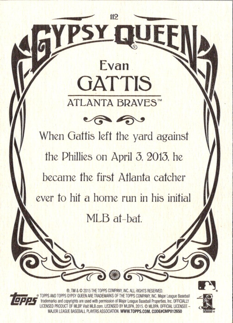 2015 Topps Gypsy Queen Evan Gattis