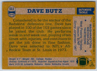 1982 Topps Dave Butz #511