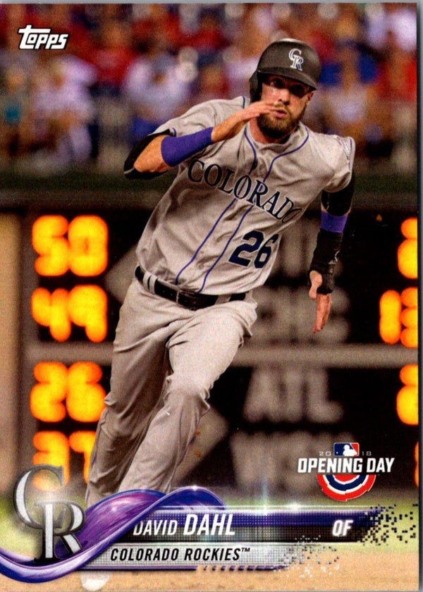 2018 Topps Opening Day David Dahl #44