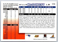 1998 Edge Willie McGinest #173