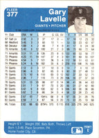 1984 Fleer Gary Lavelle #377
