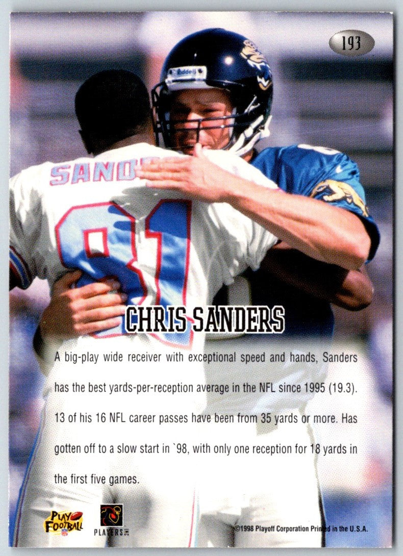 1998 Playoff Momentum Retail Chris Sanders