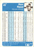 1984 Fleer Ron Reed #45