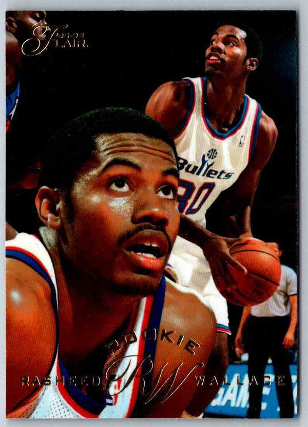 1995 Flair Rasheed Wallace Was #225 Rookie