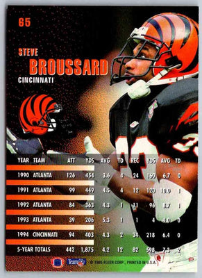 1995 Fleer Steve Broussard #65