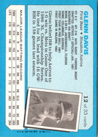 1987 Topps Kay-Bee Superstars of Baseball Glenn Davis #12