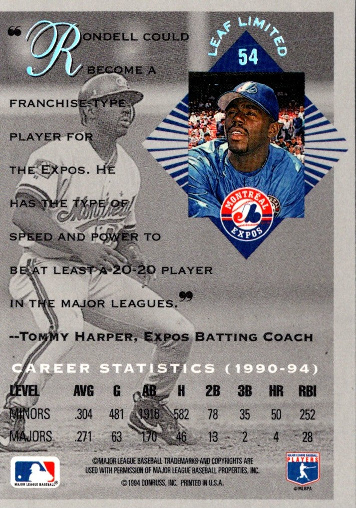 1994 Leaf Limited Rondell White