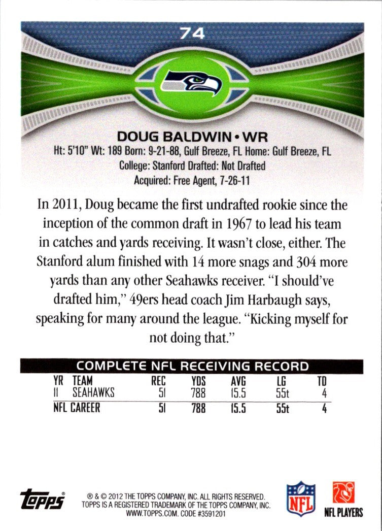 2012 Topps Doug Baldwin