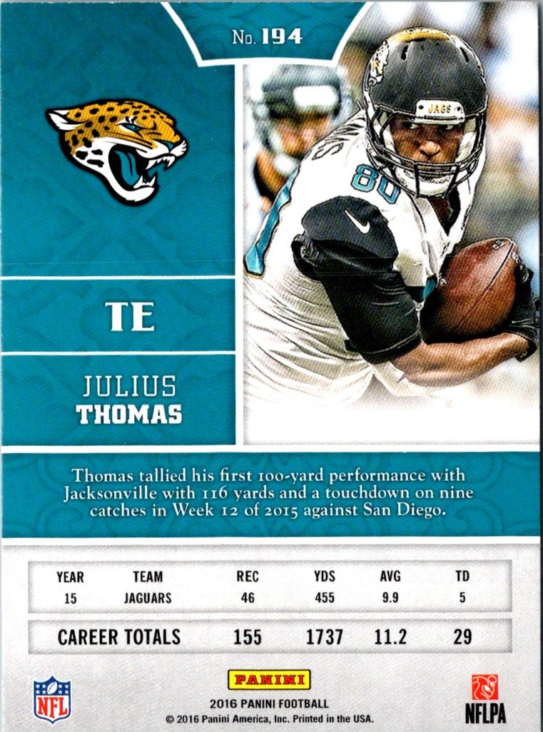 2016 Panini Julius Thomas