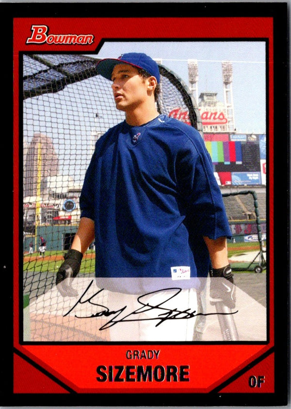 2007 Bowman Grady Sizemore #107