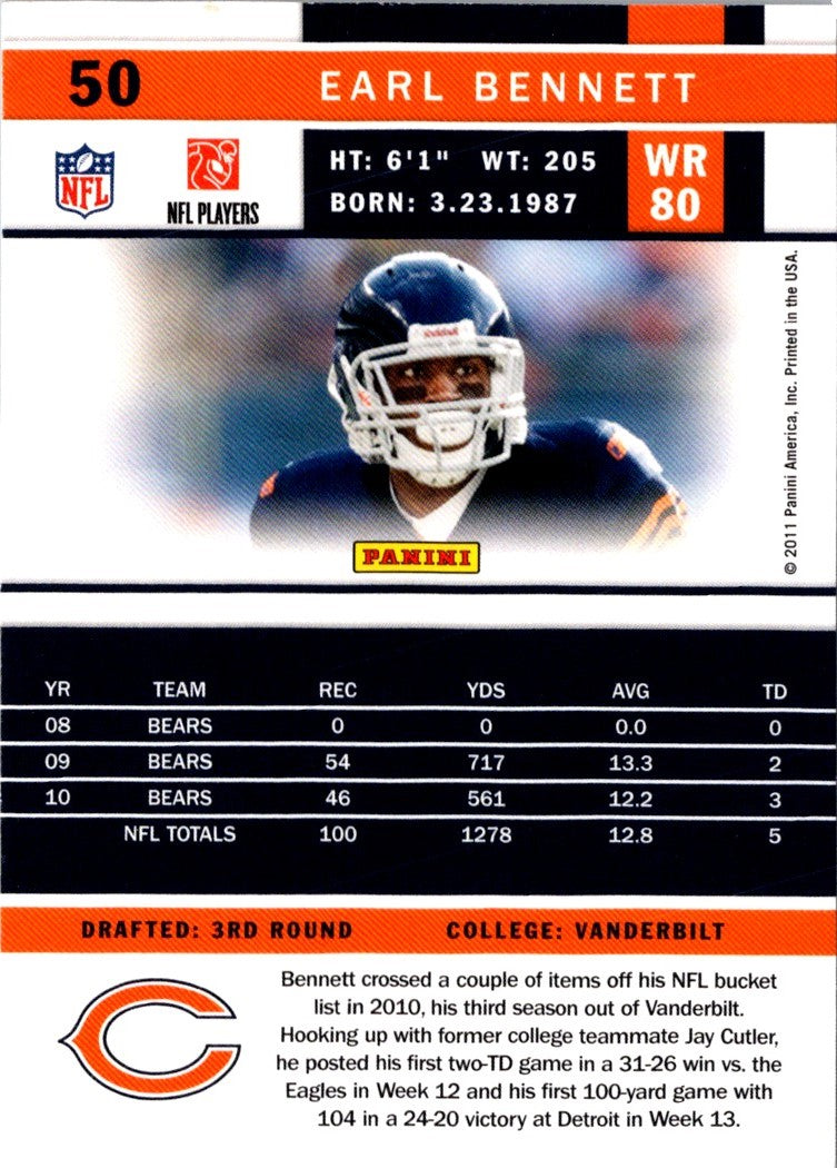 2011 Score Earl Bennett