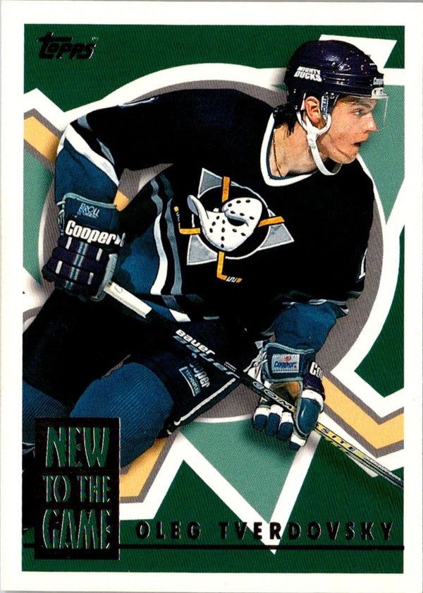 1995 Topps New to the Game Oleg Tverdovsky #4NG