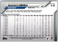 2020 Topps Update Francisco Cervelli #U-20