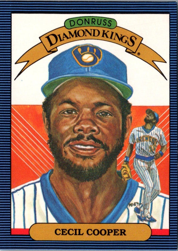 1986 Diamond Kings Cecil Cooper #7