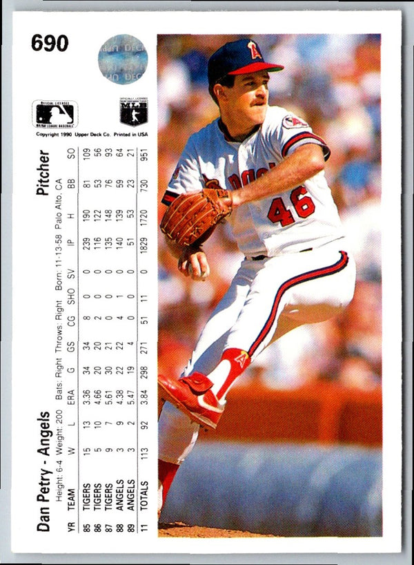 1990 Upper Deck Dan Perry #90