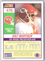 1990 Score Naz Worthen #476