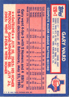 1984 Topps Traded Gary Ward #126T