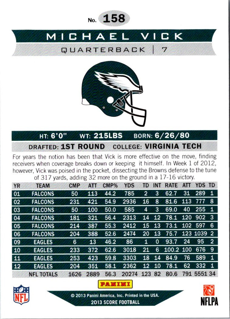 2013 Score Michael Vick