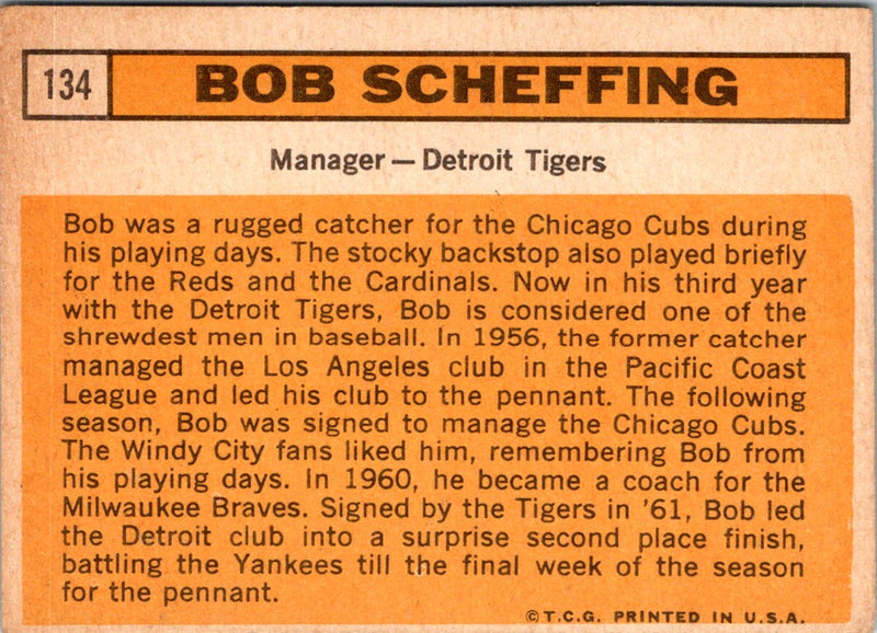 1963 Topps Bob Scheffing