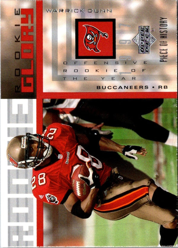 2002 UD Piece of History Rookie Glory Warrick Dunn #RG-12